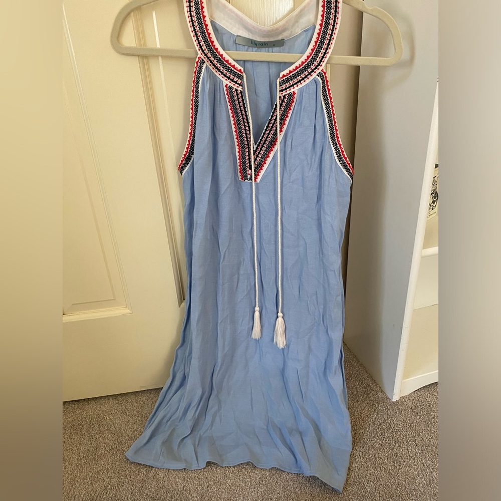 Iily rain boutique blue sun dress